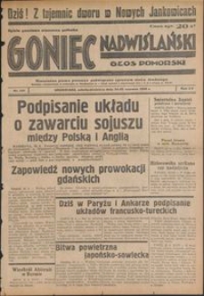 Goniec Nadwiślański : Głos Pomorski : niezależne pismo poranne poświęcone sprawom stanu średniego ; 1939.06.24/25, R. 15 nr 144
