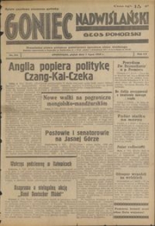 Goniec Nadwiślański : Glos Pomorski : niezależne pismo poranne poświęcone sprawom stanu średniego : 1939.07.07, R. 15 nr 153