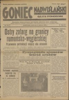 Goniec Nadwiślański : Glos Pomorski : niezależne pismo poranne poświęcone sprawom stanu średniego : 1939.08.02, R. 15 nr 176
