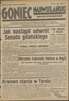 Goniec Nadwiślański : Glos Pomorski : niezależne pismo poranne poświęcone sprawom stanu średniego : 1939.08.09, R. 15 nr 182