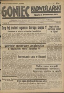 Goniec Nadwiślański : Glos Pomorski : niezależne pismo poranne poświęcone sprawom stanu średniego : 1939.08.10, R. 15 nr 183