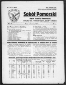 Sokół Pomorski 1934, R. 3, nr 4