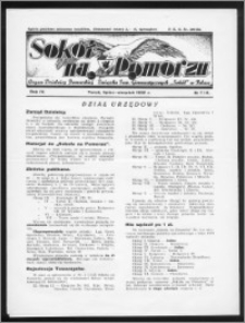 Sokół na Pomorzu 1935, R. 4, nr 7-8