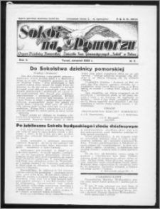 Sokół na Pomorzu 1936, R. 5, nr 8