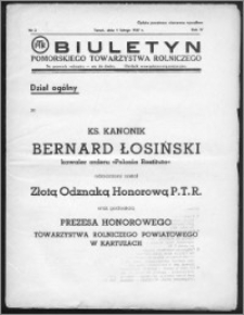 Biuletyn Pomorskiego Towarzystwa Rolniczego 1937, R. 4, nr 2