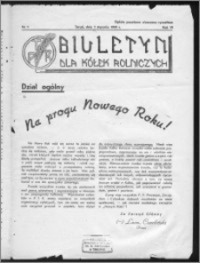 Biuletyn dla Kółek Rolniczych 1939, R. 6, nr 1