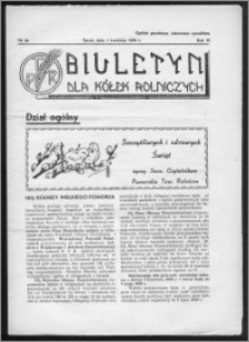 Biuletyn dla Kółek Rolniczych 1939, R. 6, nr 4a