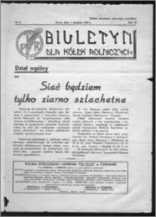 Biuletyn dla Kółek Rolniczych 1939, R. 6, nr 8