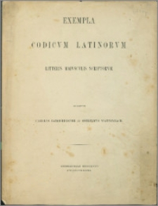 Exempla Codicum Latinorum letteris maiusculis scriptorum