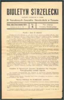 Biuletyn strzelecki R.1928, nr 6