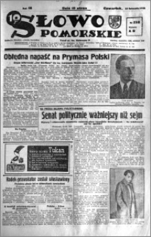 Słowo Pomorskie 1938.11.10 R.18 nr 258