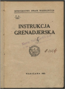 Instrukcja grenadierska