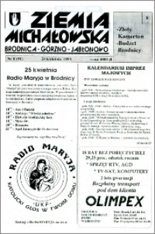 Ziemia Michałowska : Brodnica-Górzno-Jabłonowo R. 1994, Nr 8 (91)