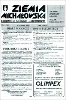 Ziemia Michałowska : Brodnica-Górzno-Jabłonowo R. 1994, Nr 2 (85)