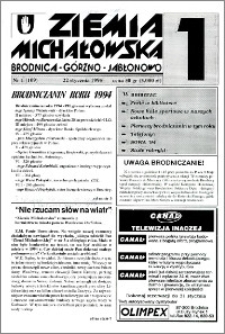 Ziemia Michałowska : Brodnica-Górzno-Jabłonowo R. 1995, Nr 1 (109)