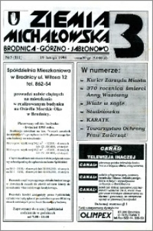Ziemia Michałowska : Brodnica-Górzno-Jabłonowo R. 1995, Nr 3 (111)