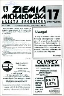 Ziemia Michałowska : Gazeta Brodnicka R. 1995, Nr 17 (126)