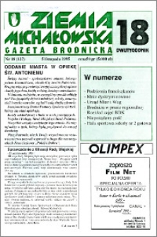 Ziemia Michałowska : Gazeta Brodnicka R. 1995, Nr 18 (127)