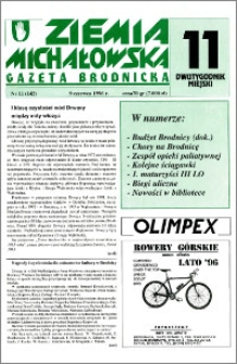 Ziemia Michałowska : Gazeta Brodnicka R. 1996, Nr 11 (142)