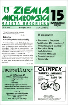 Ziemia Michałowska : Gazeta Brodnicka R. 1996, Nr 15 (146)