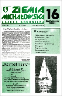 Ziemia Michałowska : Gazeta Brodnicka R. 1996, Nr 16 (147)