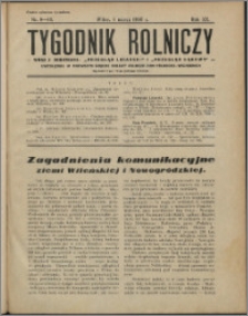 Tygodnik Rolniczy 1936, R. 20 nr 9/10