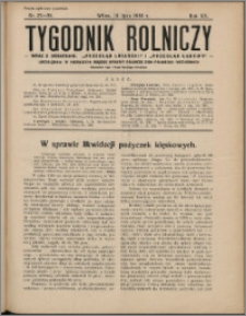 Tygodnik Rolniczy 1936, R. 20 nr 27/28