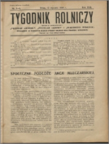 Tygodnik Rolniczy 1938, R. 22 nr 3/4