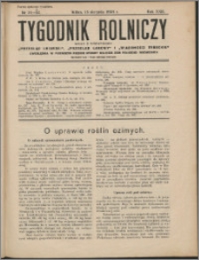 Tygodnik Rolniczy 1938, R. 22 nr 31/32