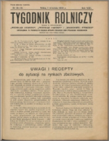 Tygodnik Rolniczy 1938, R. 22 nr 33/34