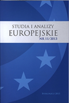 Studia i Analizy Europejskie: rocznik naukowy. Nr 1(11)/2013