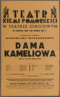 Dama Kameliowa - [afisz teatralny]