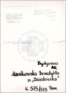 Manikowska Benedykta