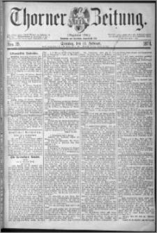 Thorner Zeitung 1874, Nro. 39 + Beilage