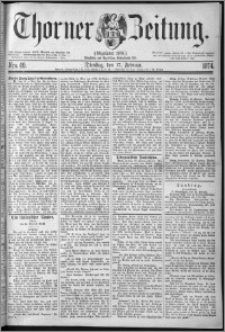 Thorner Zeitung 1874, Nro. 40