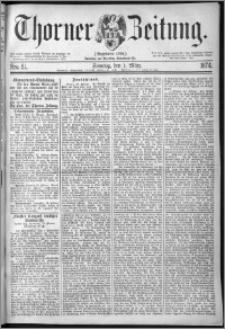 Thorner Zeitung 1874, Nro. 51 + Beilage
