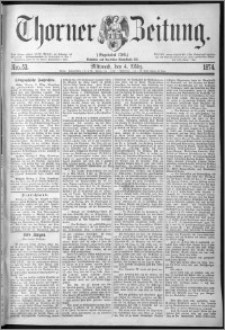Thorner Zeitung 1874, Nro. 53