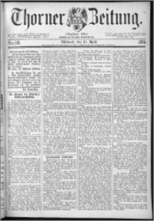 Thorner Zeitung 1874, Nro. 100