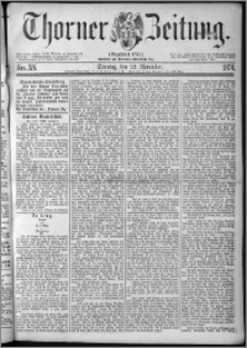 Thorner Zeitung 1874, Nro. 275 + Beilage