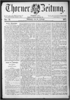 Thorner Zeitung 1875, Nro. 34