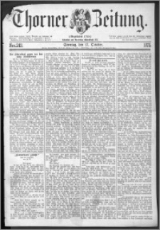Thorner Zeitung 1875, Nro. 243 + Beilage