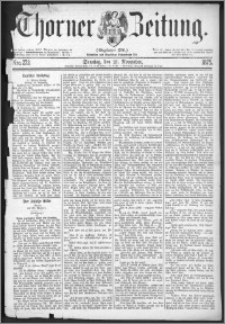 Thorner Zeitung 1875, Nro. 273 + Beilage