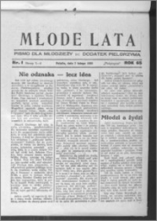 Młode Lata, R. 65 (1933), nr 1