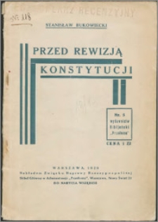 Przed rewizją konstytucji