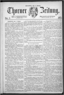 Thorner Zeitung 1873, Nro. 3 + Extra Beilage