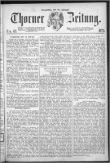 Thorner Zeitung 1873, Nro. 43