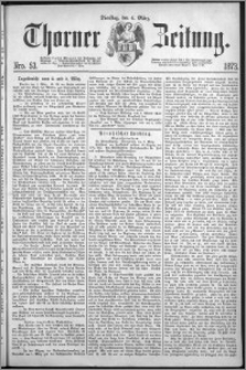 Thorner Zeitung 1873, Nro. 53