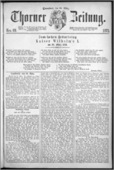 Thorner Zeitung 1873, Nro. 69 + Beilage