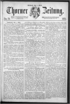 Thorner Zeitung 1873, Nro. 78