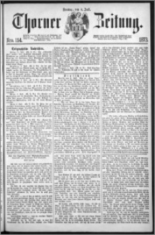 Thorner Zeitung 1873, Nro. 154 + Extra Beilage